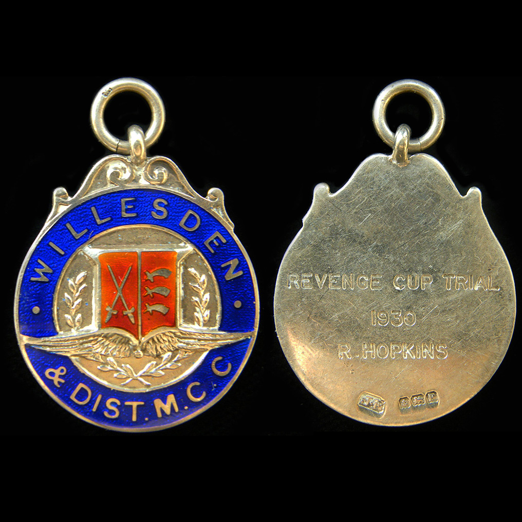 Willesden & District Motor Cycle Club Medallion